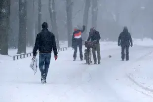 Winter 2021 in Vondelpark Amsterdam